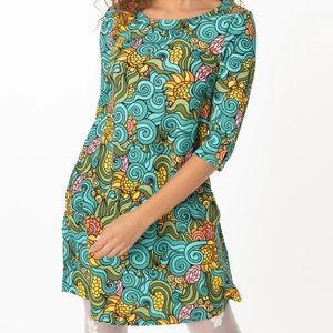 UNIQUE VINTAGE x SMAK PARLOUR GROOVY FLORAL COSMIC SHIFT DRESS